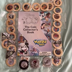Complete set of Frankford Disney 100 coins including display book